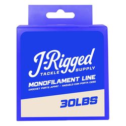 J- RIgged 30 lb. cap. Monofilament Fishing Line 185 yd