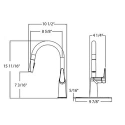 Huntington Brass One Handle Chrome Kitchen Faucet