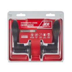 Ace Wave Lever Oil Rubbed Bronze Entry Lever KW1 1-3/4 in.