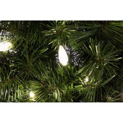 Celebrations 48 in. D LED Prelit Pure White Pine Wreath
