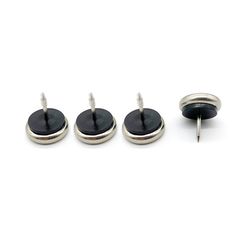 Projex Silver 1-1/4 in. Nail-On Nickel Chair Glide 4 pk