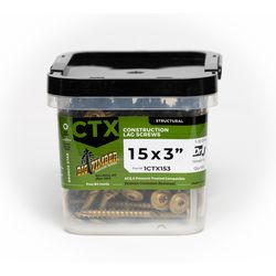 Big Timber No. 15 Ga. X 3 in. L Star Round Head Coarse Construction Screws