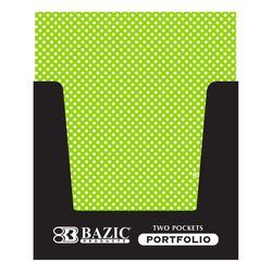 Bazic Products 11.63 in. W X 9.5 in. L Assorted Fashion Portfolio