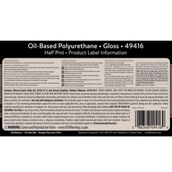Old Masters Gloss Clear Oil-Based Polyurethane 0.5 pt