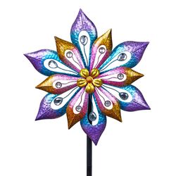 Alpine Assorted Iron 54 in. H Garden Stake Spinner
