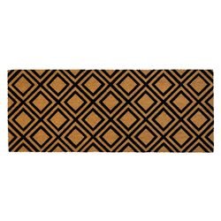 Entryways 60 in. W X 24 in. L Black/Natural Diamonds Coir Door Mat