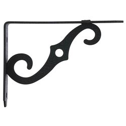 Hampton Black Steel Shelf Support 12 Ga. 5 in. L 80 lb