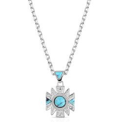 Montana Silversmiths Women's Southwestern Sun Turquoise Necklace