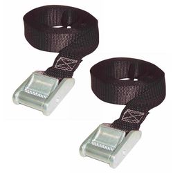 Keeper 1 in. W X 13 ft. L Black Lashing Strap 200 lb 2 pk