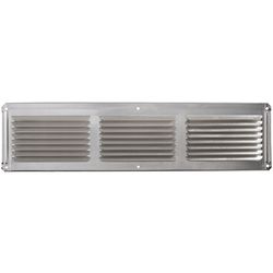 Master Flow 4 in. H X 16 in. W X 16 in. L Galvanized Mill Aluminum Undereave Vent