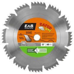 Exchange-A-Blade Razor Back 12 in. D X 1 in. Carbide Tipped Finishing Saw Blade 60 teeth 1 pk