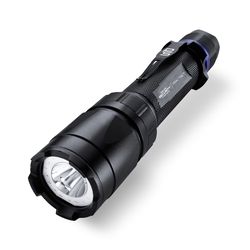 Police Security Trac-Tact 350 lm Black LED Flashlight AA Battery