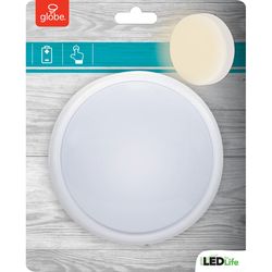 Globe Electric White Battery Powered LED Push Light 1 pk