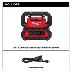 Milwaukee M18 Carry-On Lithium-Ion Power Supply 1 pc