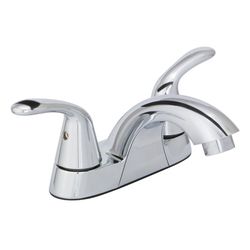 Huntington Brass Chrome Contemporary Centerset Bathroom Sink Faucet 4 in.