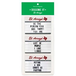 EL Arroyo 9 in. L X 4 in. W Doggone It Button Magnets 3 pc
