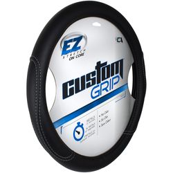 Custom Accessories Black Steering Wheel Cover For Universal 1 pk