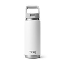 YETI Rambler 26 oz White BPA Free Bottle with Straw Cap