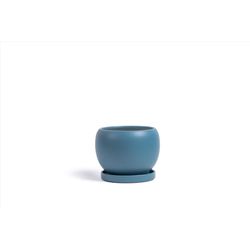 Momma Pots Gemstone Bolle 8 in. W Porcelain Planter Antique Teal