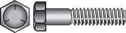 HILLMAN 3/8 in. D X 3/4 in. L Heat Treated Zinc Steel Hex Head Cap Screw 100 pk