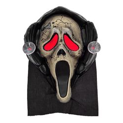 Fun World 12 in. Ghost Face Halloween Decor