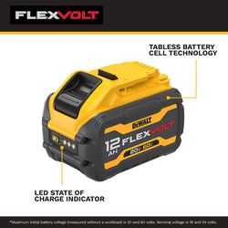 DEWALT 20V-60V MAX FLEXVOLT 12 Ah Lithium-Ion Battery 1 pc