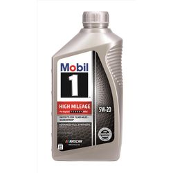 Mobil 1 5W-20 Gasoline High Mileage Motor Oil 1 qt