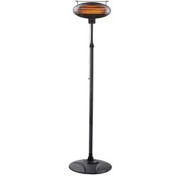 Hiland 0 BTU Electric Metal Freestanding Patio Heater 10 sq ft