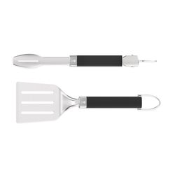 Weber Portable Grill Black/Silver Grill Tool Set