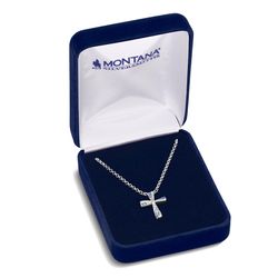 Montana Silversmiths Women's Faith in Lights Cross Necklace Brass