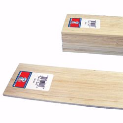 Midwest Products 3/16 in. X 3 in. W X 3 ft. L Balsawood Strip #2/BTR Grade