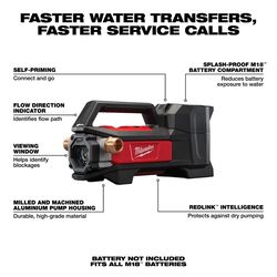 Milwaukee M18 Transfer Pump with 5Ah Battery & Charger