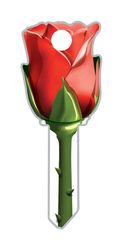 Lucky Line Key Shapes Rose House Key Blank Single For Schlage Multicolored