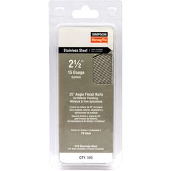 Simpson Strong-Tie 2-1/2 in. L X 15 Ga. Angled Strip Coated Nails 25 deg 500 pk