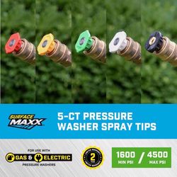 SurfaceMaxx 5-CT Spray Nozzle Set 4500 psi