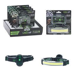 LitezAll Black LED Headlight