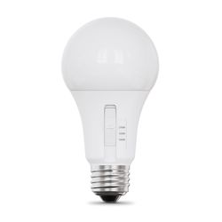 Feit A19 E26 (Medium) LED Bulb Adjustable White 60 Watt Equivalence 24 pk