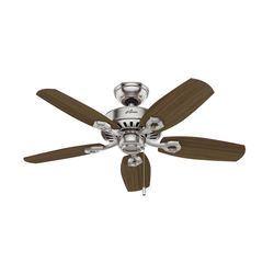 Hunter Builder 42 in. Brushed Nickel LED Indoor Ceiling Fan