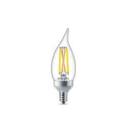 Philips Ultra Definition BA11 E12 (Candelabra) LED Bulb Soft White 40 Watt Equivalence 3 pk