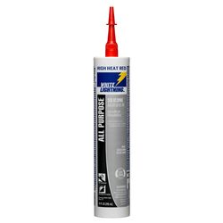 White Lightning Silicone Rubber All-Purpose Red Silicone Rubber All Purpose Sealant 10 oz