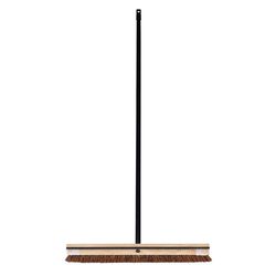 DQB 24 in. W Hard Bristle 54 in. Wood Handle Brush