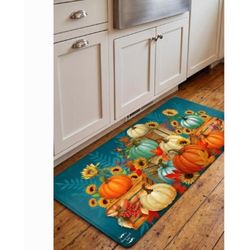 Briarwood Lane 30 in. W X 18 in. L Multi-Color Autumn Pumpkin Crates Polyester Door Mat