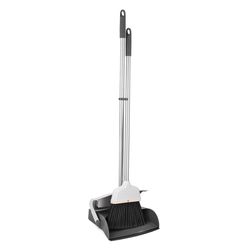 Superio Brand Plastic Stand-Up Long Handled Dustpan and Brush Set