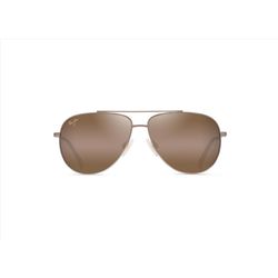 Maui Jim Hauoli XS Sunglasses Unisex Shiny Light Gold with Brown Frame HCL Bronze Lens Polarized