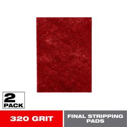 Diablo 6 in. L X 4 in. W 320 Grit Silicon Carbide Final Stripping Pads 2 pk
