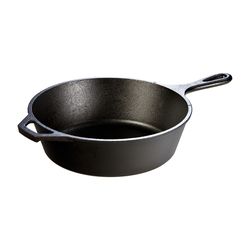 Lodge Cast Iron Deep Skillet 10.25 in. 3.2 qt Black