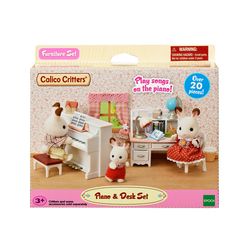 Calico Critters Piano & Desk Set 20 pc