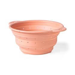 Krumbs Kitchen Pink Silicone Strainer