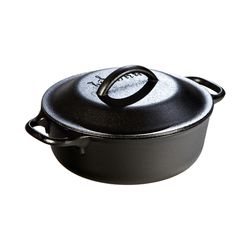 Lodge Cast Iron Dutch Oven 2 qt Black