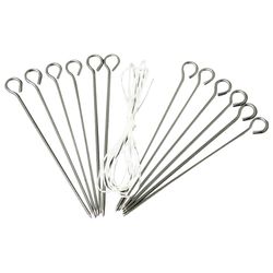 Chef Craft Silver Stainless Steel Poultry Lacing Kit